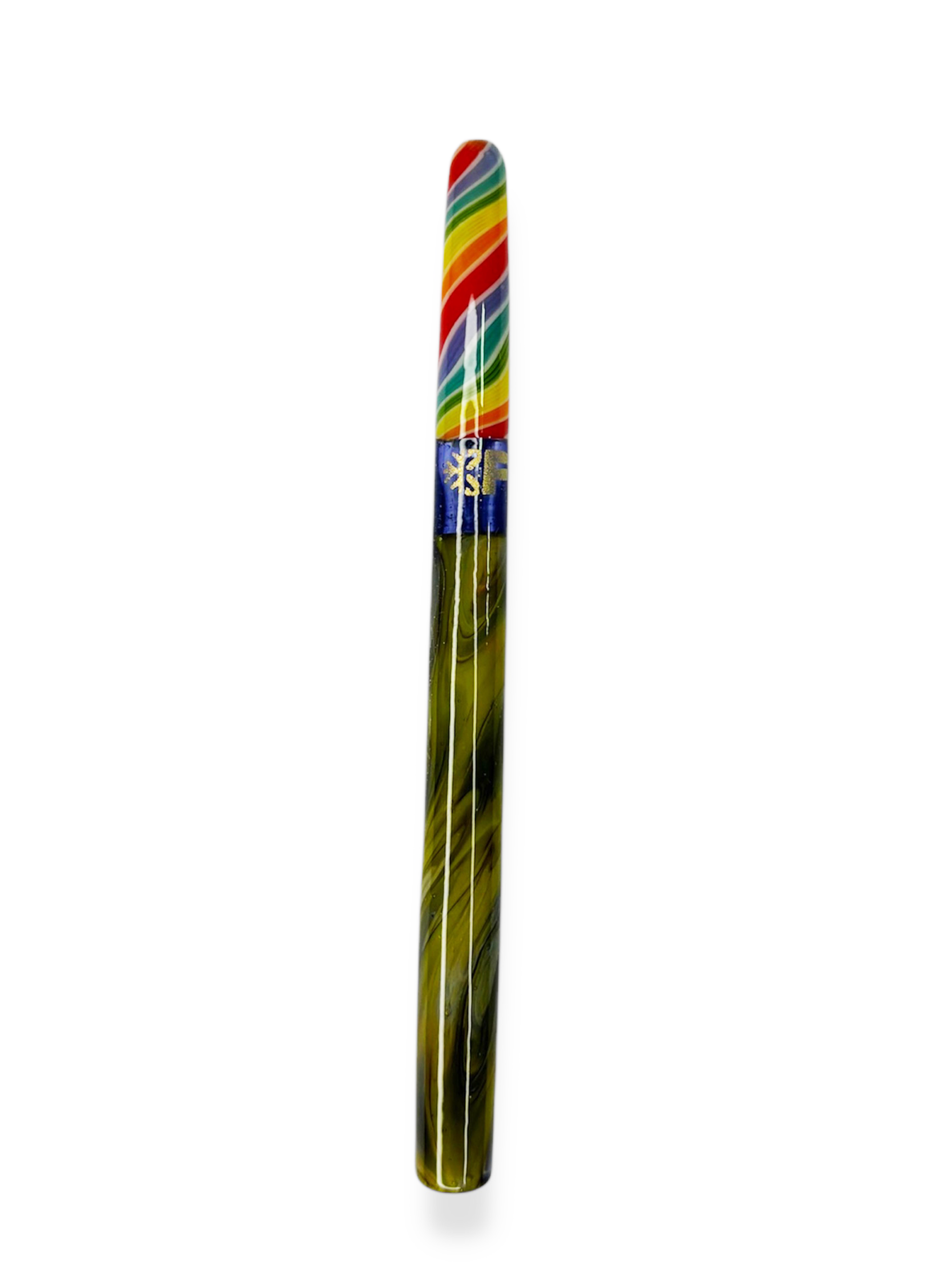 Piteira de Vidro Ice Flakes Rainbow 7MM