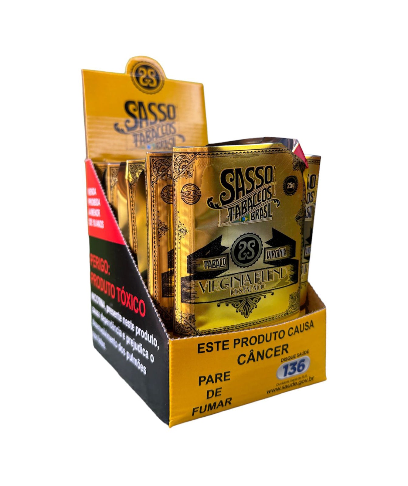 Caixa de Tabaco Sasso Virginia Blend C/10