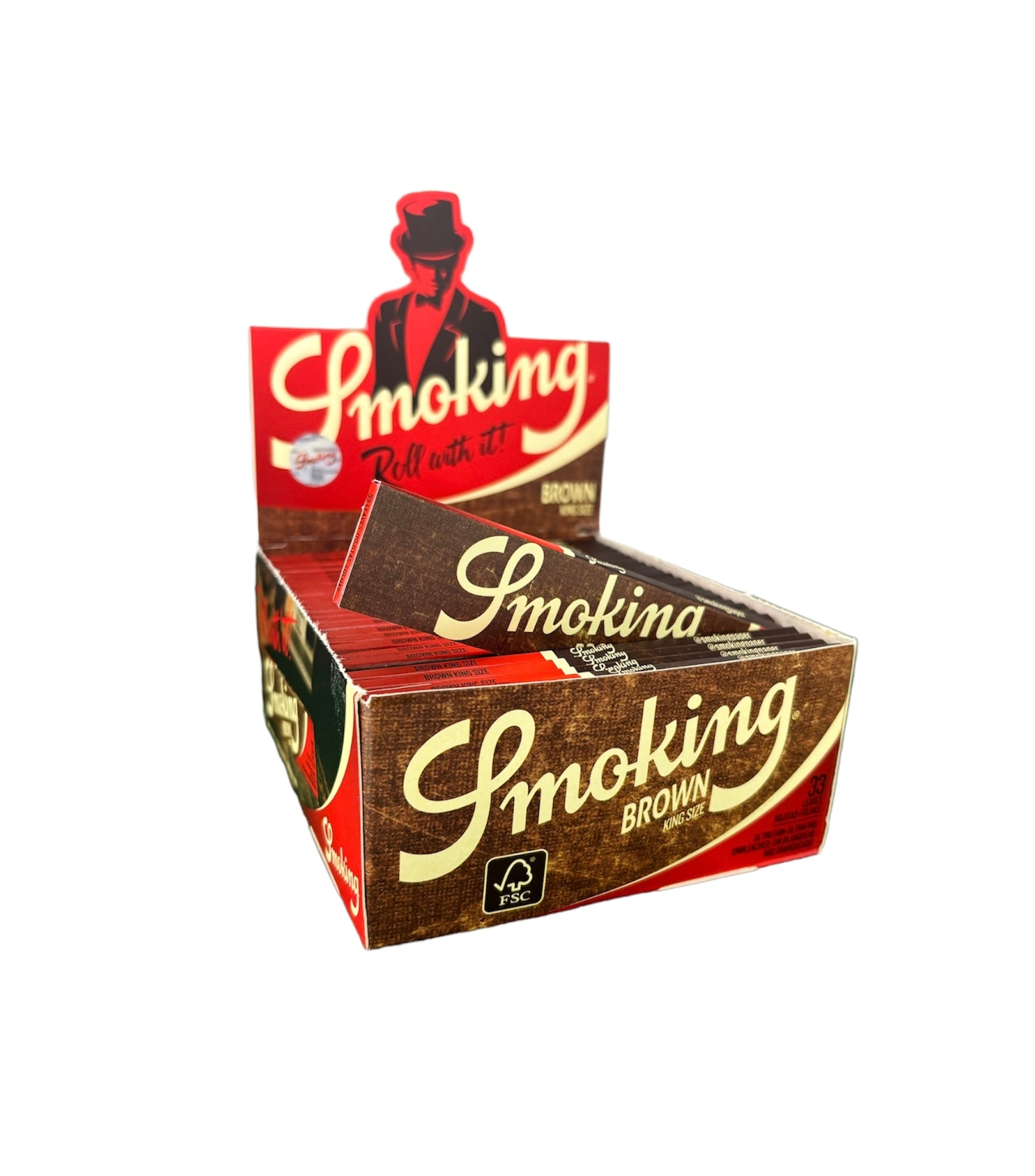 Caixa de Seda Smoking Brown K.S