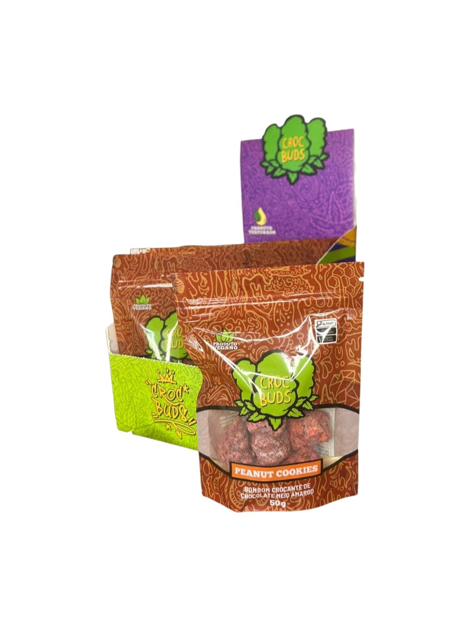 Display Croc Buds Sachês Peanut Cookies 50G C/10