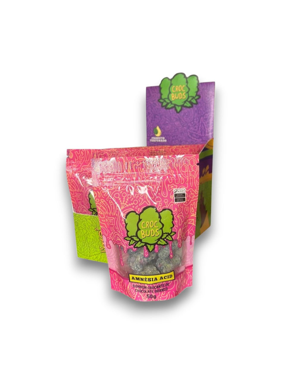 Display Croc Buds Sachês Amnésia Acid 50G C/10