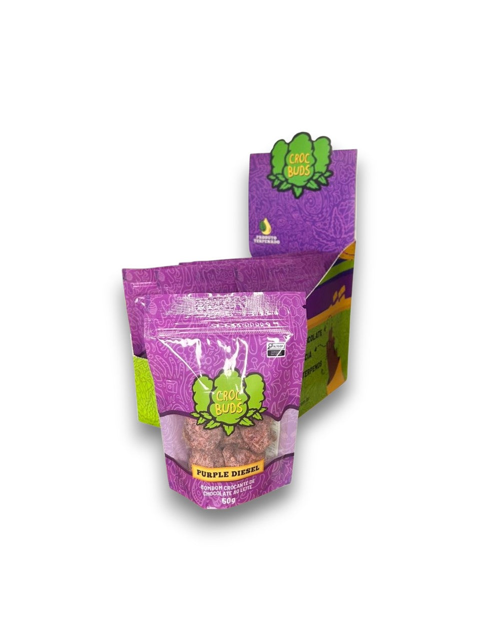 Display Croc Buds Sachês Purple Diesel 50G C/10