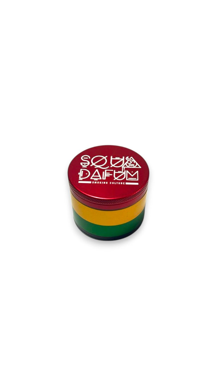 Dichavador Squadafum Grinder Pro 4 Rasta 56MM 4P