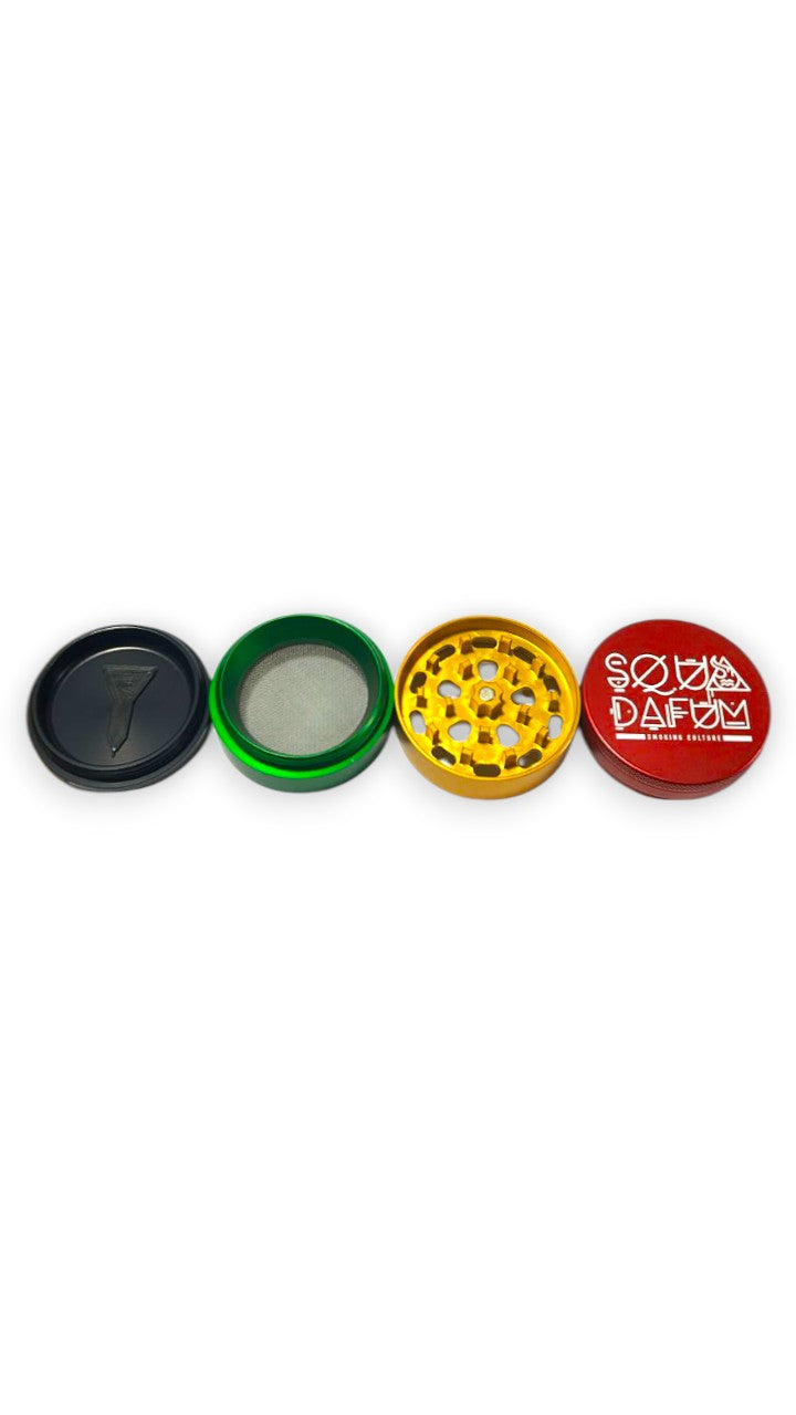 Dichavador Squadafum Grinder Pro 4 Rasta 56MM 4P